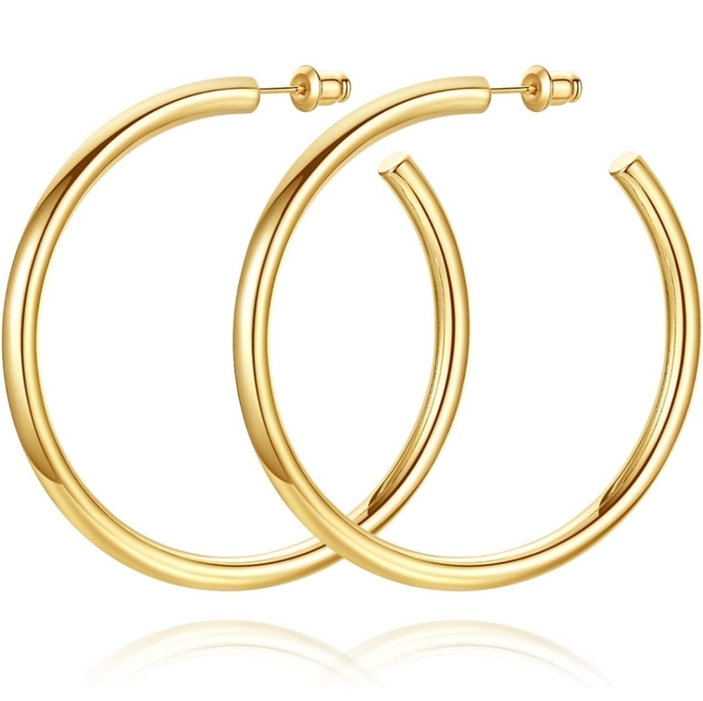 GOLD HOOP EARRINGS